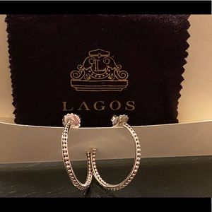 LAGOS Enso hoop earrings